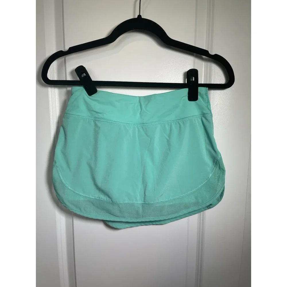 Lululemon‎ 2 Hotty Hot Skirt Bali Breeze Oasis Green EUC! Rare Color!